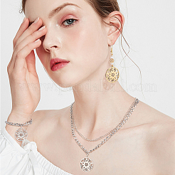 18шт. 3-х цветная подвеска из нержавеющей стали 304&nbsp;STAS-DC0012-38