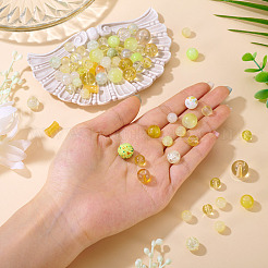 80 г прозрачных стеклянных бусин&nbsp;DGLA-TA0001-47D