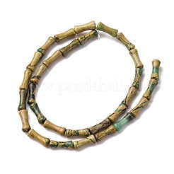 Нити бусин из натурального камня вердит G-L624-G08-12x5mm