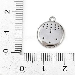 Латунные микропаве прозрачные подвески с фианитом&nbsp;LS-KK-L238-29P