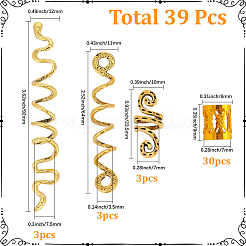 39 pieza de cuentas de rastas de aleación de zinc&nbsp;FIND-PA0001-83