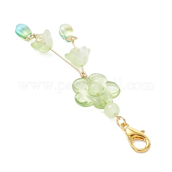 4 шт. стеклянные подвесные украшения HJEW-JM03970