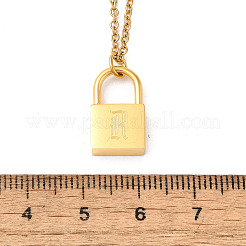 Ожерелья с подвесками из нержавеющей стали 304 Rolo NJEW-S444-01G-18