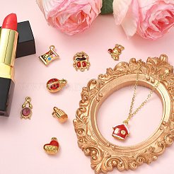 8 шт. 8 стиля эмалевых подвесок из нержавеющей стали 304&nbsp;STAS-CJ0003-08