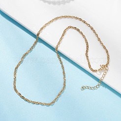 Colliers à chaîne Singapour en acier inoxydable 304 pour femmes&nbsp;NJEW-JN05592