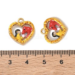 Pendentifs en acier inoxydable 304 émaillés&nbsp;STAS-L316-21G-01