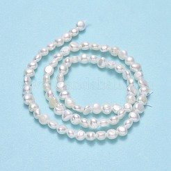 Brins de perles de culture d'eau douce naturelles&nbsp;PEAR-A005-07F-01