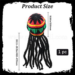 Хэллоуин акриловые волокна волос плетение шляпа OHAR-WH20012-06