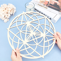 Деревянный коврик для чашки с лазерной резкой WOOD-WH0015-27