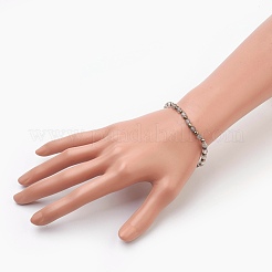 Браслеты из натурального облака кварца и пирита&nbsp;BJEW-JB03884