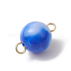 20 шт. двухцветные непрозрачные акриловые круглые соединительные подвески&nbsp;PALLOY-JF03538