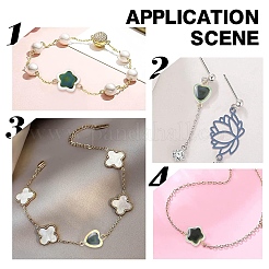 30 шт. стеклянные подвески-соединители с датчиками температуры&nbsp;PALLOY-YW00138-01