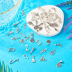 68 pièces 17 styles pendentifs en alliage de style tibétain&nbsp;FIND-TA0006-19