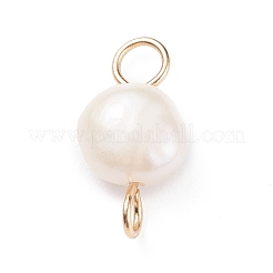 Шармы-соединители из натурального культивированного пресноводного жемчуга PALLOY-JF01394-03