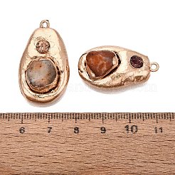Pendentifs en agate naturelle (teints et chauffés)&nbsp;G-N366-04G