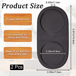 2 шт. деревянная подставка для мельницы для перца DJEW-GF0001-65