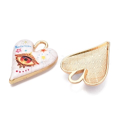 Подвески из эмали из сплава с печатным покрытием стойки&nbsp;ENAM-T020-01C