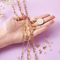 Наборы для самостоятельного изготовления цепочек и браслетов из нержавеющей стали DIY-YS0001-23G