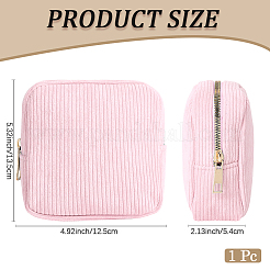 Косметички из вельветовой ткани на молнии AJEW-WH20017-50B