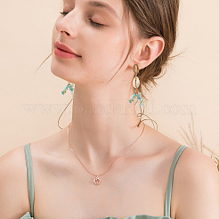 2 нити натуральных цветочных бусин из амазонита G-AR0005-87