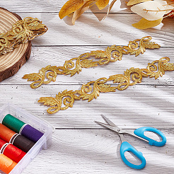 3.8 м лента в этническом стиле с утюгом/пришивкой с цветочной вышивкой и кружевной отделкой из полиэстера&nbsp;OCOR-WH0070-121B