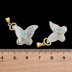 Pendentifs en cristal de roche en cristal de quartz naturel&nbsp;GG-CBA19F2-01G-06