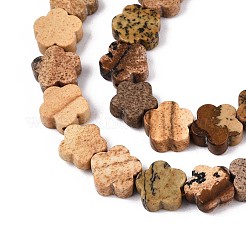 Естественного изображения яшмы бисер нитей G-N257-24A-08