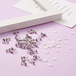 Латунный зажим на серьгах&nbsp;DIY-TA0002-20P