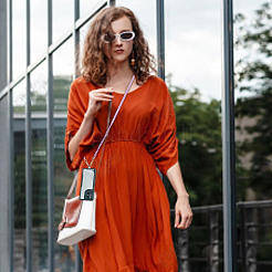 Акриловая бордюрная цепочка через плечо для мобильного телефона HJEW-AB00686