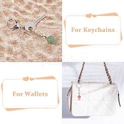 6 шт. 6 стиля брелки с драгоценными камнями KEYC-FH00006