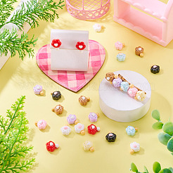 30 Stück undurchsichtige Harz-Decoden-Cabochons&nbsp;RESI-TADJ0001-15