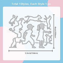 Трафареты для резки штампов из углеродистой стали для детей и домашних животных DIY-WH0309-1503