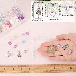 Kit fai da te per realizzare braccialetti a tema balletto&nbsp;DIY-SC0021-20