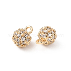 Ciondoli in ottone zirconi chiari micro pavé&nbsp;KK-T082-05G