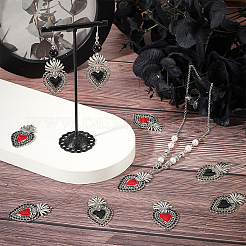 20шт 2 цвета сплава эмалевые подвески ENAM-SC0005-04