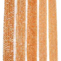 Стеклянные бусины с гальваническим покрытием  EGLA-A044-T3mm-A23