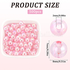 Прозрачные акриловые бусины MACR-SP0001-28B-03