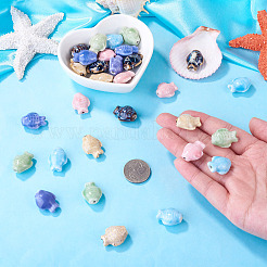 30 Uds. Cuentas de porcelana hechas a mano de 6 colores&nbsp;PORC-TA0001-84