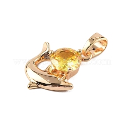 Латунные микро проложить кубического циркония подвески&nbsp;KK-E795-23KCG-01