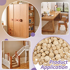 260 шт. деревянная крышка для перил лестницы AJEW-BC0008-86