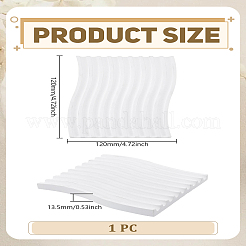 1 шт. волнообразные лотки для демонстрации ювелирных изделий из гипса&nbsp;AJEW-LP0010-46