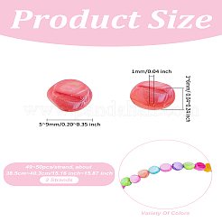 2 нити натуральных бусин из ракушек трохид/трохус&nbsp;SHEL-LP0001-02