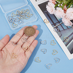 30 шт. 2-х цветные латунные соединительные кольца KK-BC0012-49