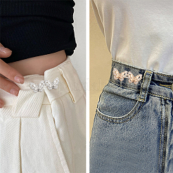 8 комплект 4-х стилей регулируемых джинсовых булавок-бабочек из сплава&nbsp;DIY-WR0003-44