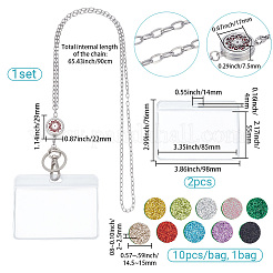 1 porta badge retrattile in lega&nbsp;NJEW-SC0001-94A