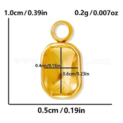 Cabochon pendenti in acciaio inossidabile 304&nbsp;PW-WG002AB-09