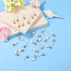 30 pendentif cœur en perle de culture d'eau douce naturelle et acier inoxydable 304 (3 styles disponibles)&nbsp;PALLOY-TAC0318