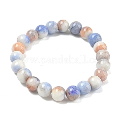 Braccialetti elasticizzati da donna con perline di vetro craquelé opaco da 10 mm&nbsp;BJEW-PH01823-25