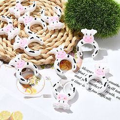 Коровьи силиконовые фокусные бусины SIL-CJC0001-13