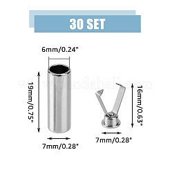 30 комплект алюминиевых наконечников для шнурков FIND-DC0004-98